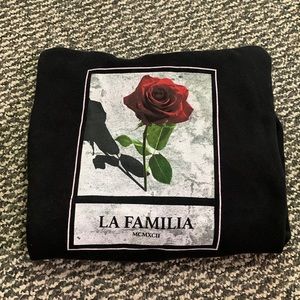 LA Familia Mens hooded sweatshirt